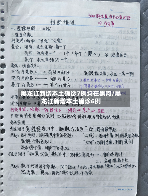 黑龙江新增本土确诊7例均在黑河/黑龙江新增本土确诊6例