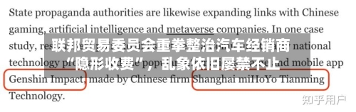 联邦贸易委员会重拳整治汽车经销商“隐形收费	”，乱象依旧屡禁不止-第2张图片