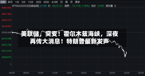 美联储，突变！霍尔木兹海峡，深夜再传大消息！特朗普最新发声-第2张图片